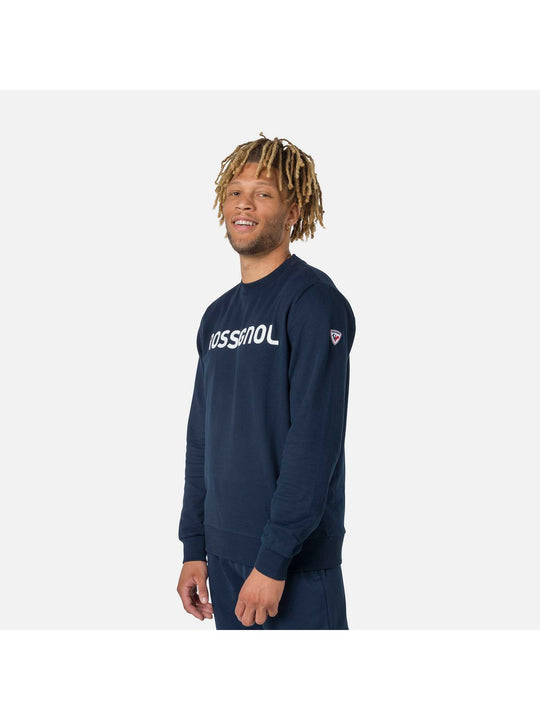 Bluza męska sportowa Rossignol LOGO SWEAT RN FL granatowy - Adventure Sports
