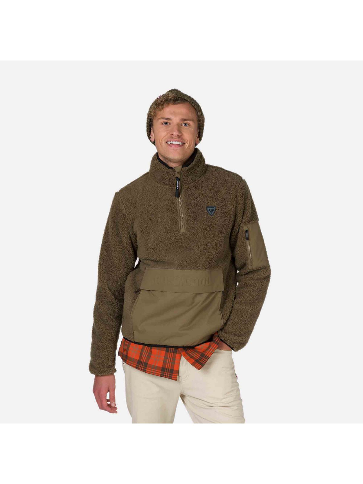 Polar męski Rossignol Fleece Anorak zielony - Bluza - Adventure Sports