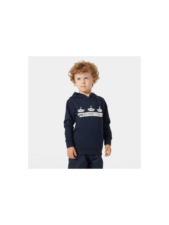 Bluza HELLY HANSEN K HH GRAPHIC HOODIE granatowy - Adventure Sports
