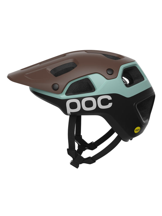 Kask rowerowy POC Cularis Pure brązowy zielony
