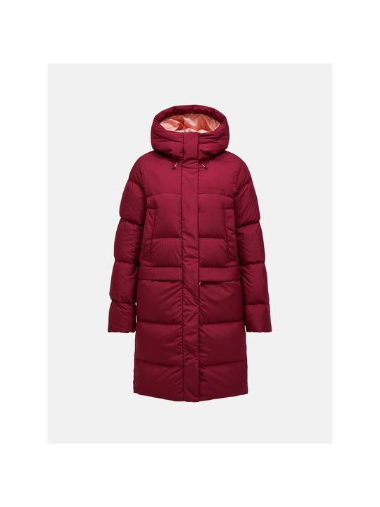 Kurtka PEAK PERFORMANCE W Quiver Down Parka bordowy
