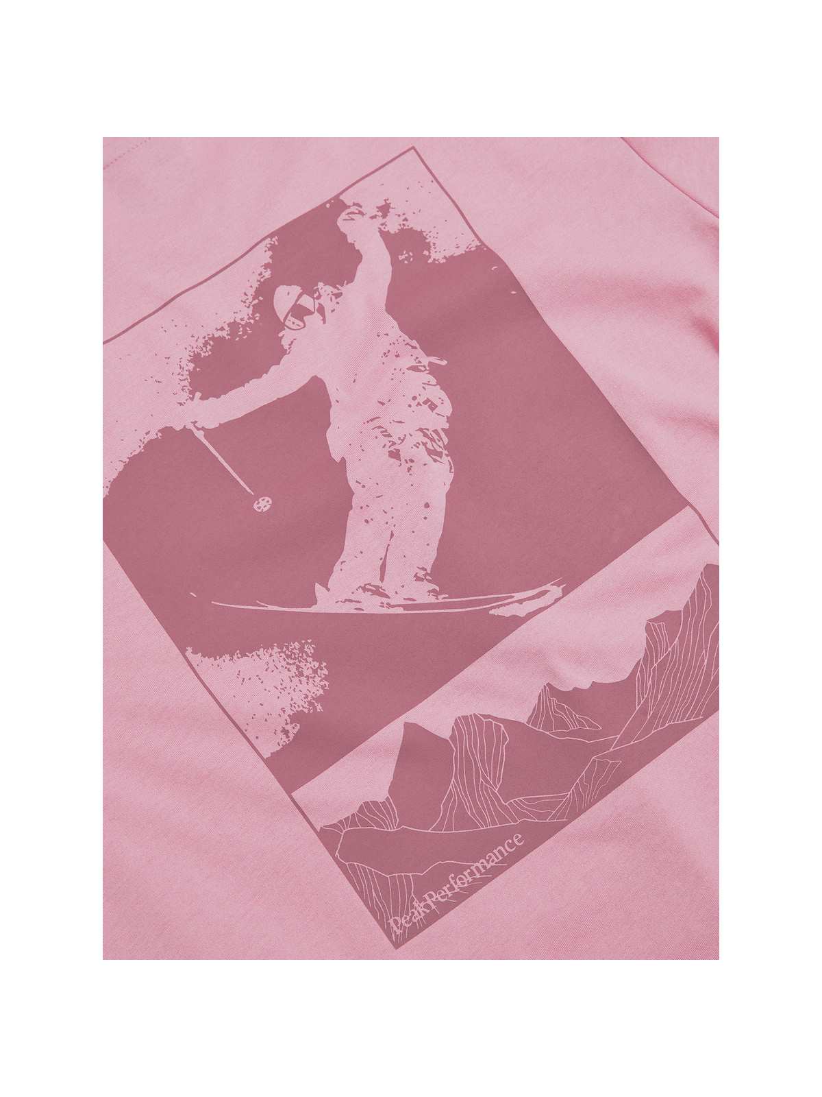 Koszulka Peak Performance W Explore Graphic Tee brązowy - Adventure Sports