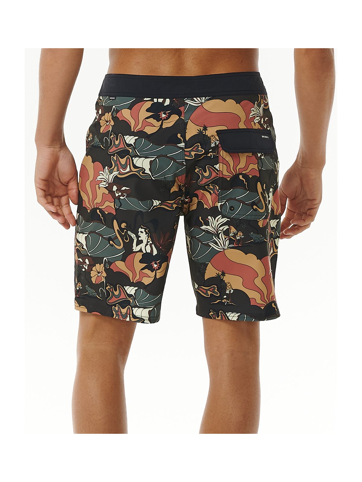 Boardshorty RIP CURL Mirage Postcards czarny - Adventure Sports
