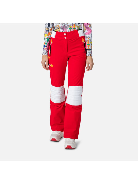 Spodnie narciarskie damskie Rossignol W Pilot Str Pant czerwony - Adventure Sports
