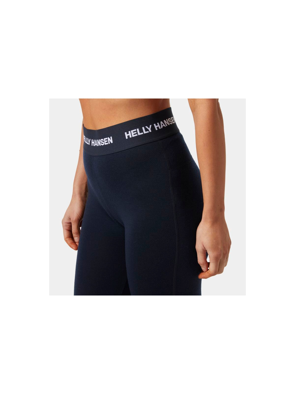 Legginsy damskie HELLY HANSEN W Lifa Merino Midweight Pant kolor granatowy