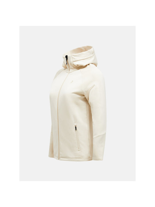 Bluza z kapturem damska PEAK PERFORMANCE W Rider Essentials Zip Hood piaskowa

