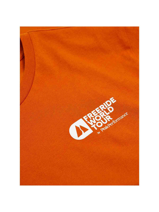 Koszulka Peak Performance Fwt Logo T pomarańczowy - Adventure Sports
