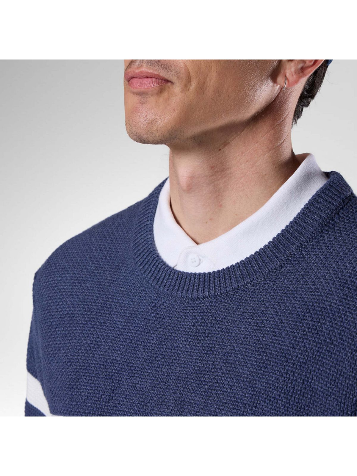 Sweter męski ROSSIGNOL M Knitted Cn Sweater granatowy