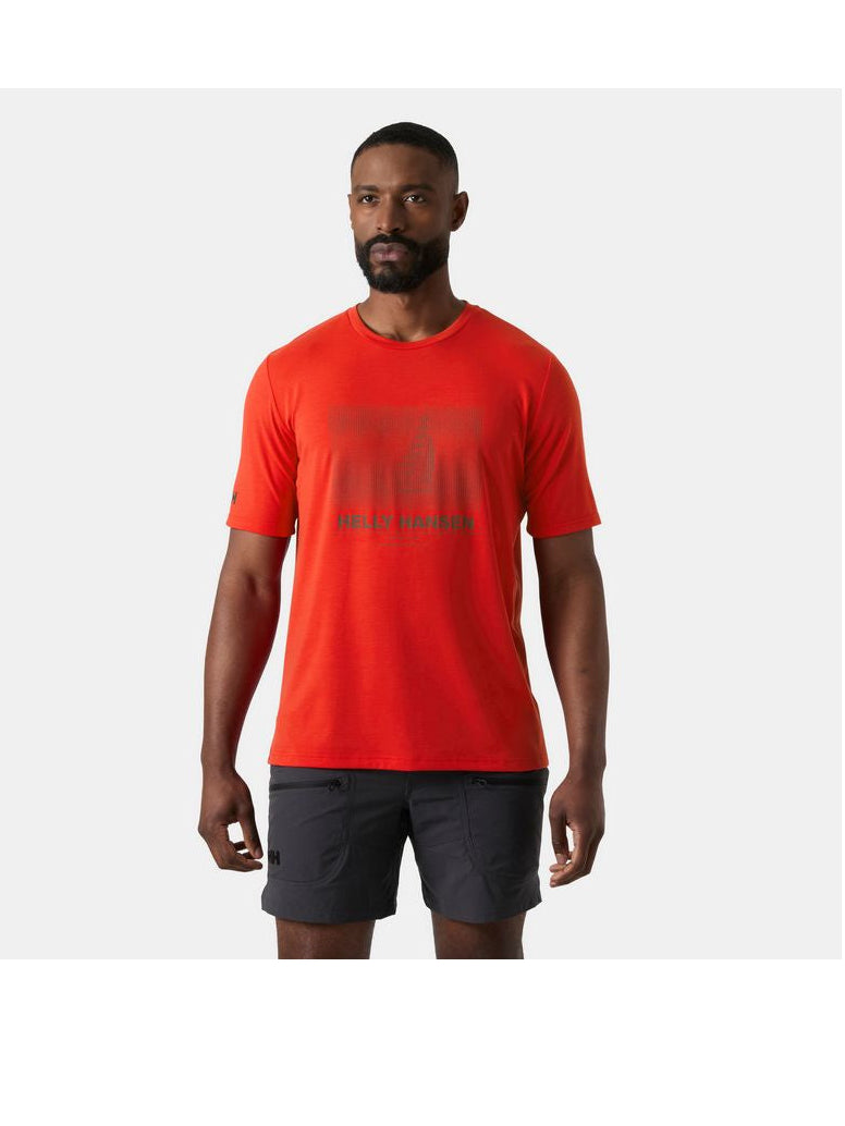 Koszulka męska HELLY HANSEN Hp Race Graphic T-Shirt czerwona
