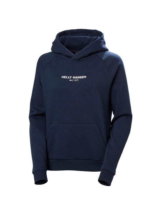 Bluza dresowa damska Helly Hansen W Cotton Fleece Hoodie granatowy - Adventure Sports
