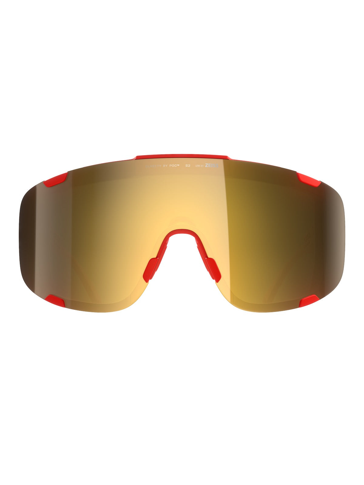 Okulary rowerowe POC Devour czerwony Clarity Road/Partly Sunny Gold Cat 2