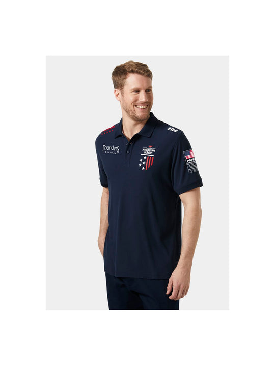 Koszulka HELLY HANSEN Riftline Polo granatowy - Adventure Sports
