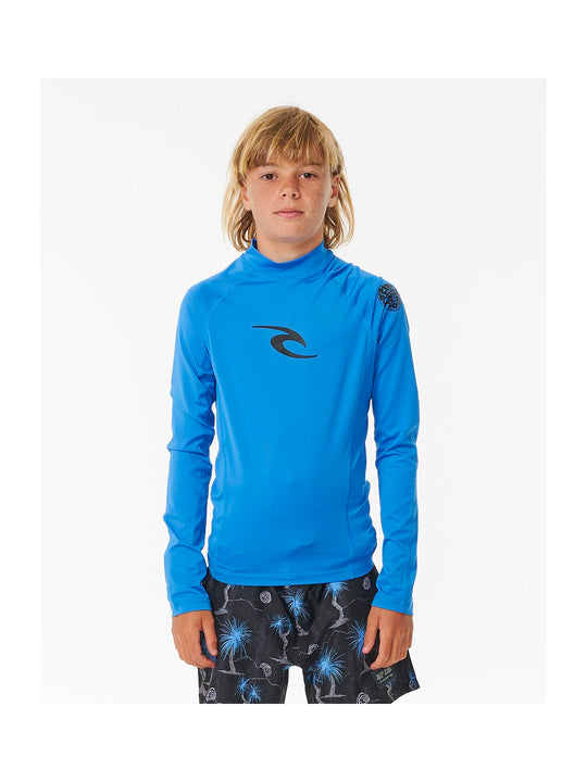 Lycra RIP CURL Brand Wave Upf L/S Boy niebieski
