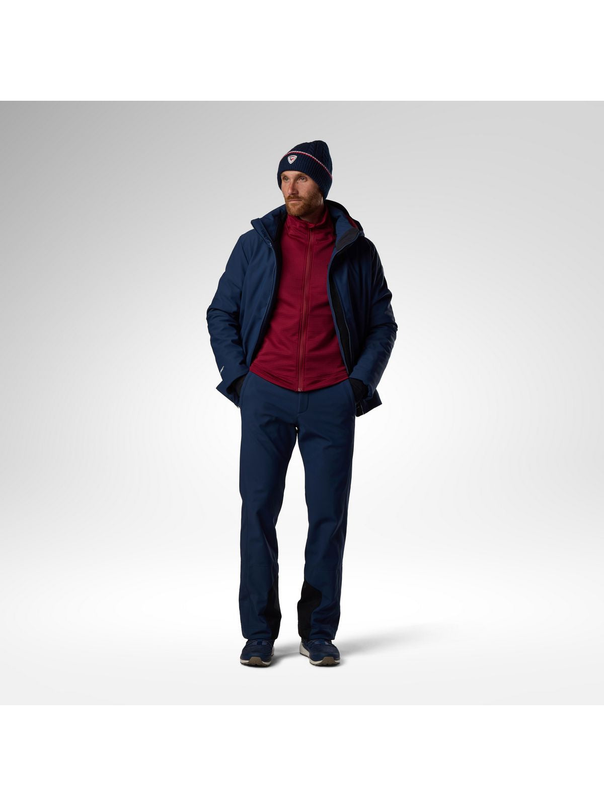 Spodnie narciarskie męskie ROSSIGNOL M Resort Softshell Pant niebieskie