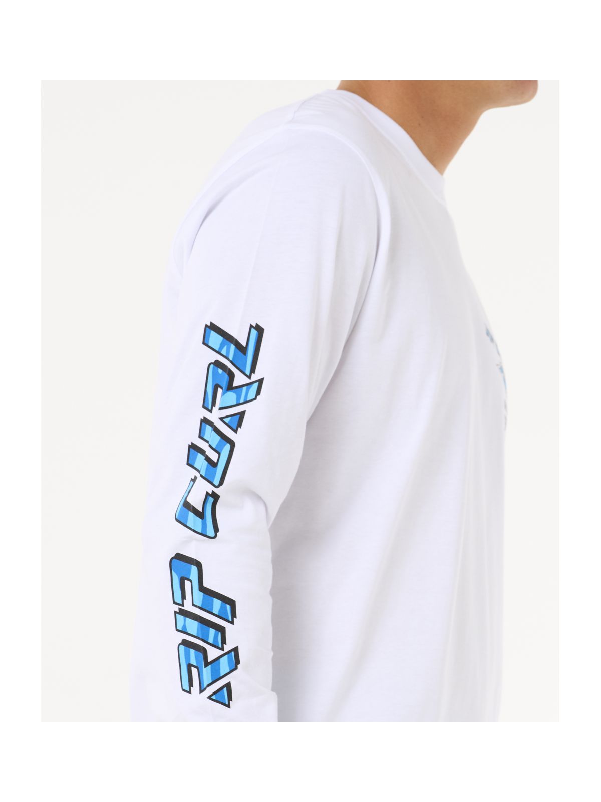 Koszulka RIP CURL Fade Out Icon L/S Tee biała
