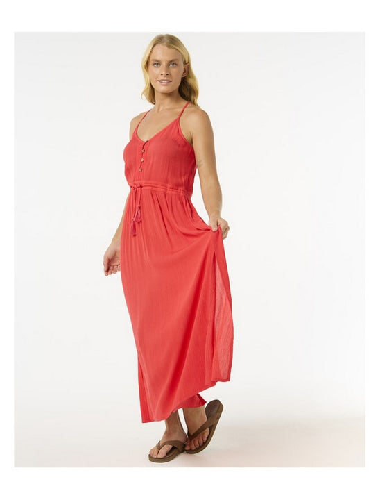 Sukienka letnia RIP CURL Classic Surf Maxi Dress czerwona
