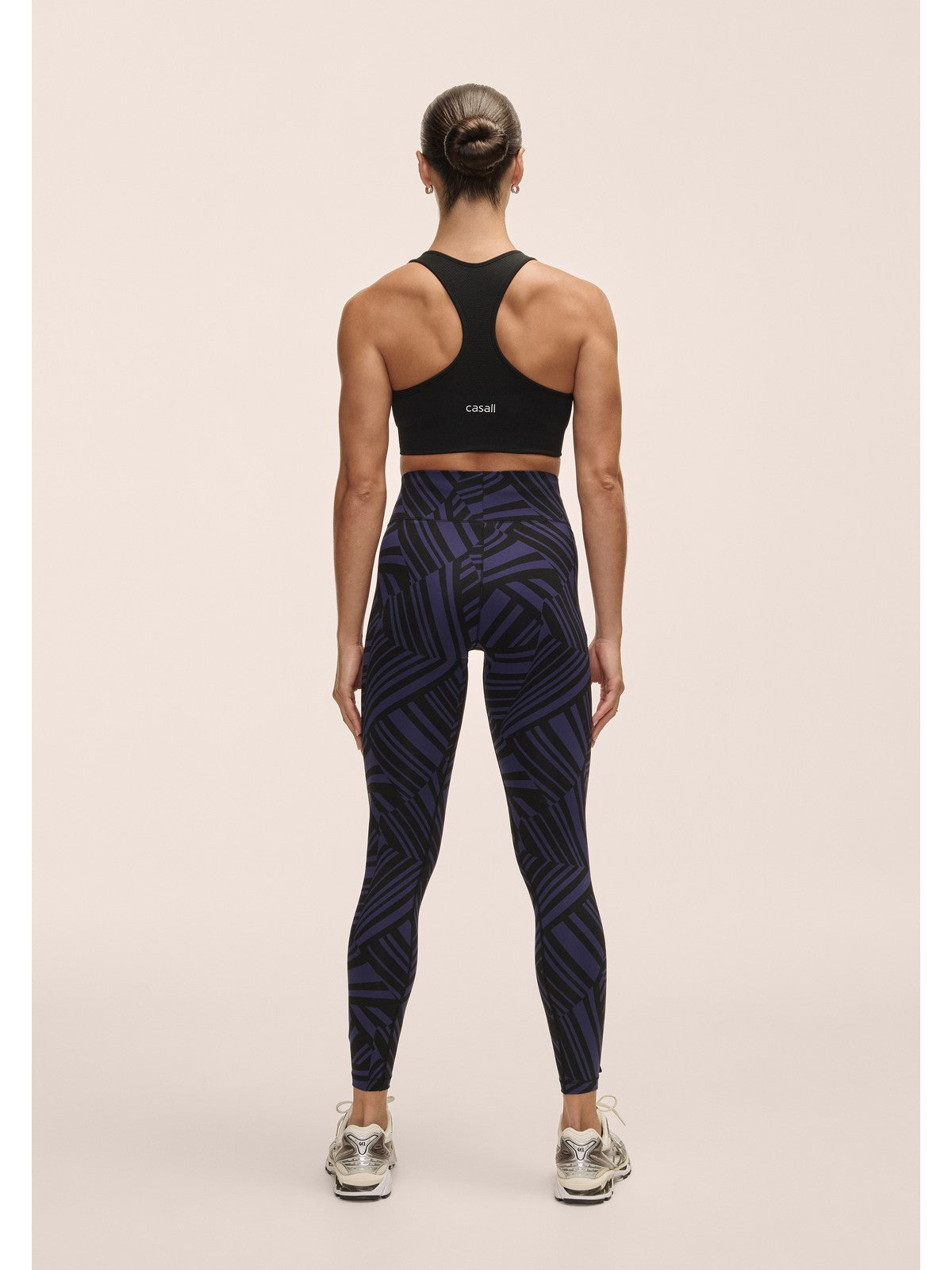 Legginsy damskie Casall Essential Printed Tights fioletowy - Adventure Sports
