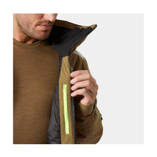 Kurtka narciarska męska HELLY HANSEN ATLAS INFINITY STRETCH JACKET brązowa

