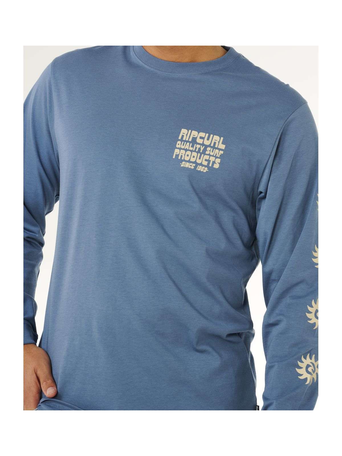 Koszulka męska RIP CURL Pacific Rinse L/S Tee niebieska