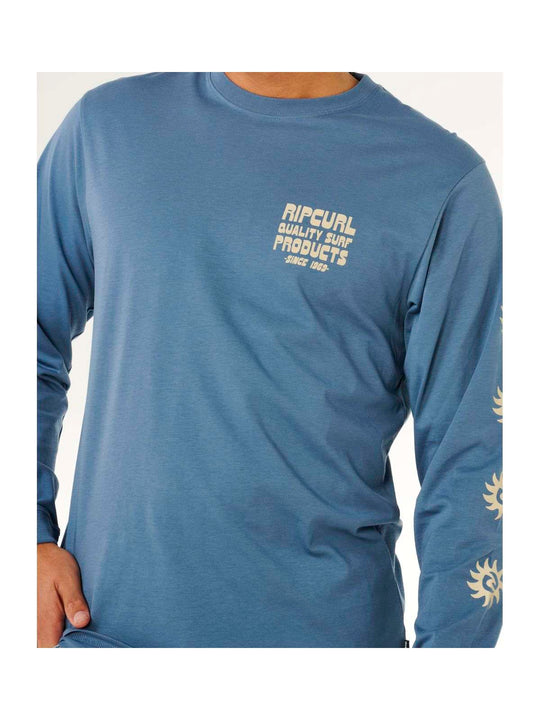 Koszulka męska RIP CURL Pacific Rinse L/S Tee niebieska
