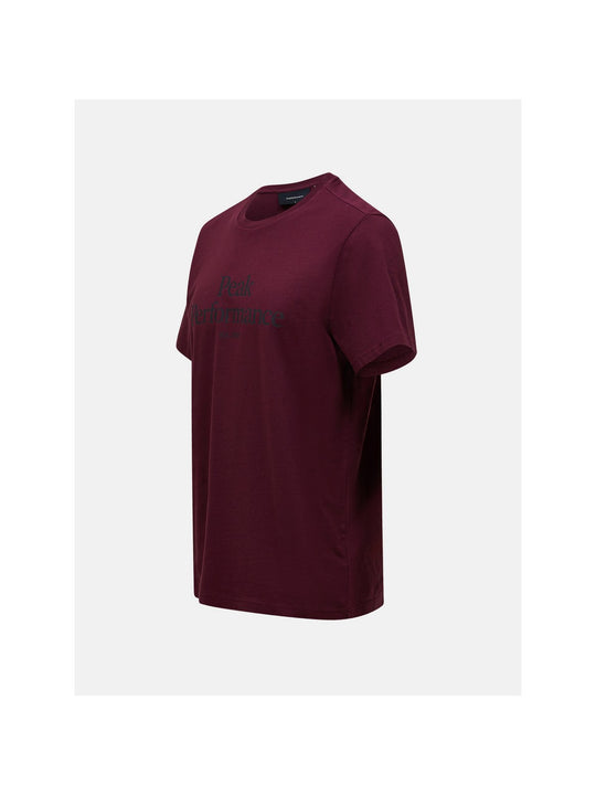 Koszulka damska PEAK PERFORMANCE Original Tee bordowa
