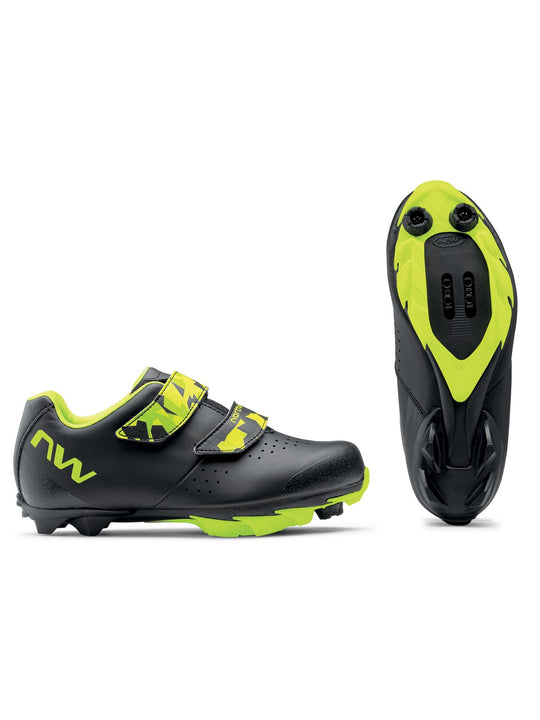 Buty rowerowe dla dzieci NORTHWAVE ORIGIN JUNIOR - czarny/żółty - Adventure Sports
