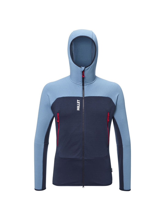 Bluza męska MILLET Fusion Grid Hoodie M niebieska
