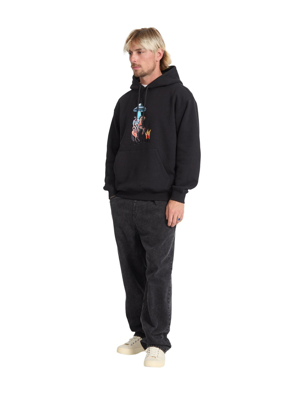 Bluza z kapturem VOLCOM Fa Mickey Mason Po 2 czarny