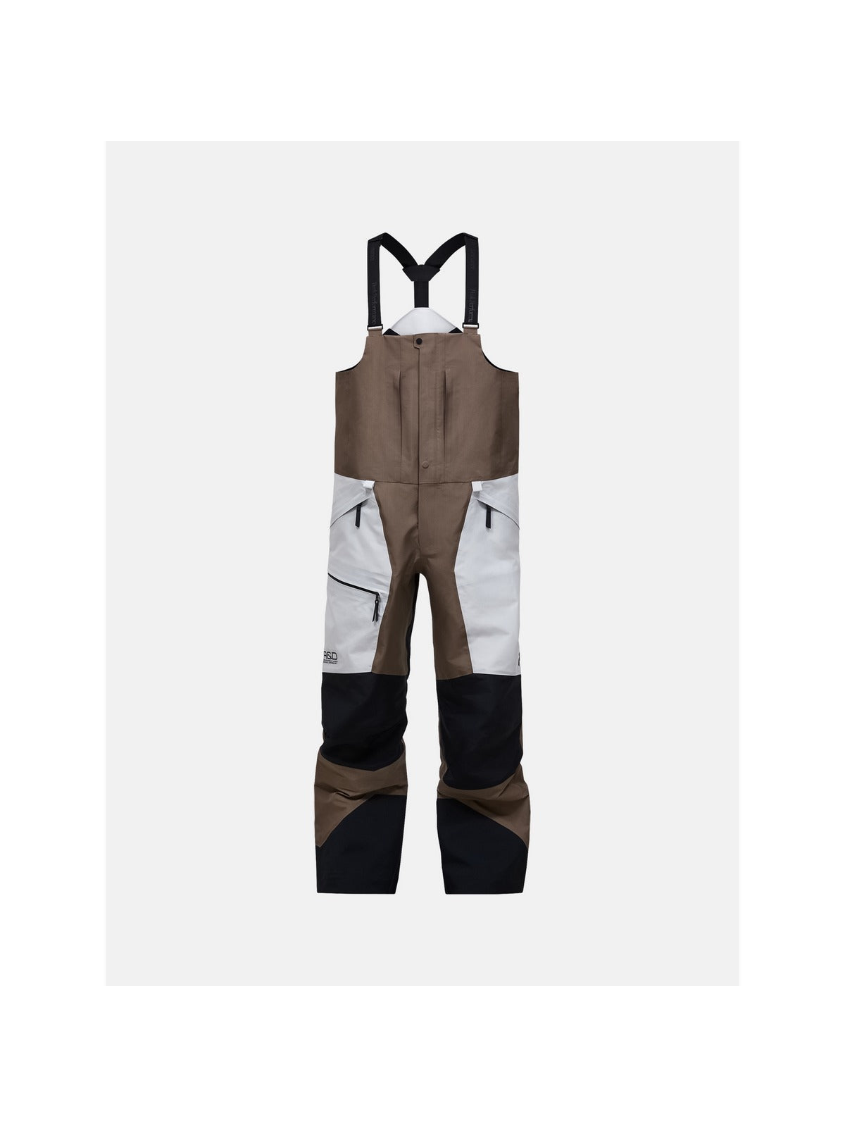Spodnie narciarskie męskie PEAK PERFORMANCE Vertical GORE-TEX Pro 3L Shell Bib Pants brązowe