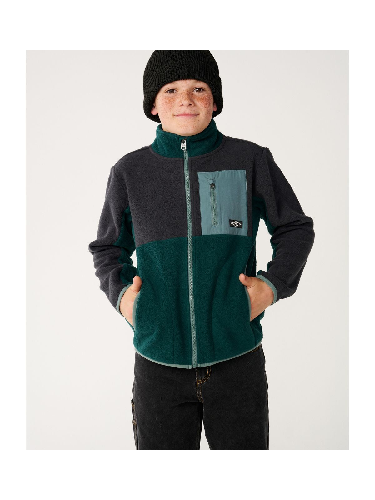 Bluza juniorska RIP CURL Raw Energy Block Fleece - Boy niebieska