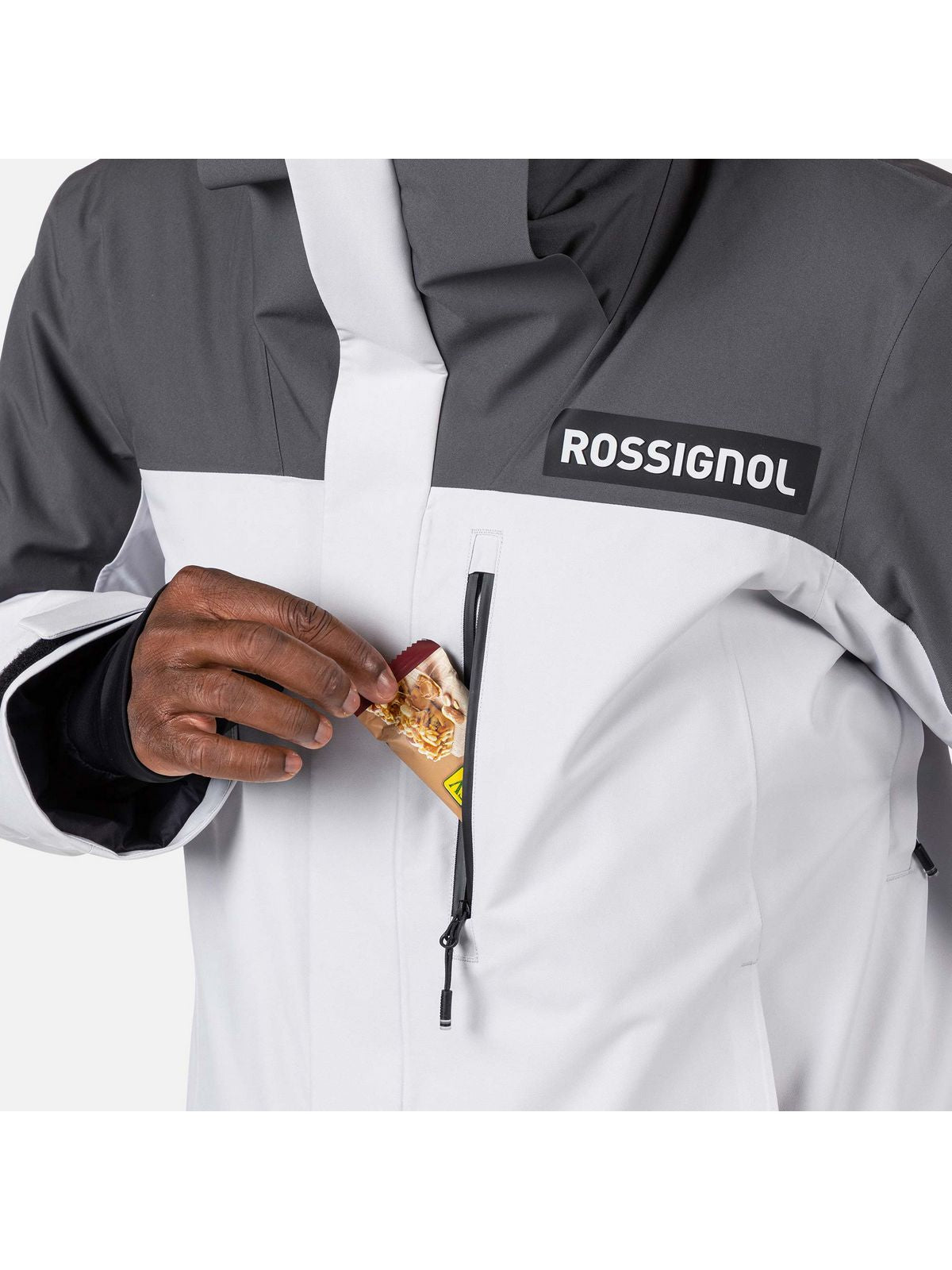 Kurtka narciarska męska ROSSIGNOL Hero Velika Insulated Jkt szara