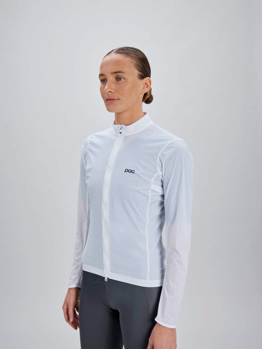 Kurtka rowerowa damska POC W's Essential Splash Jacket biała

