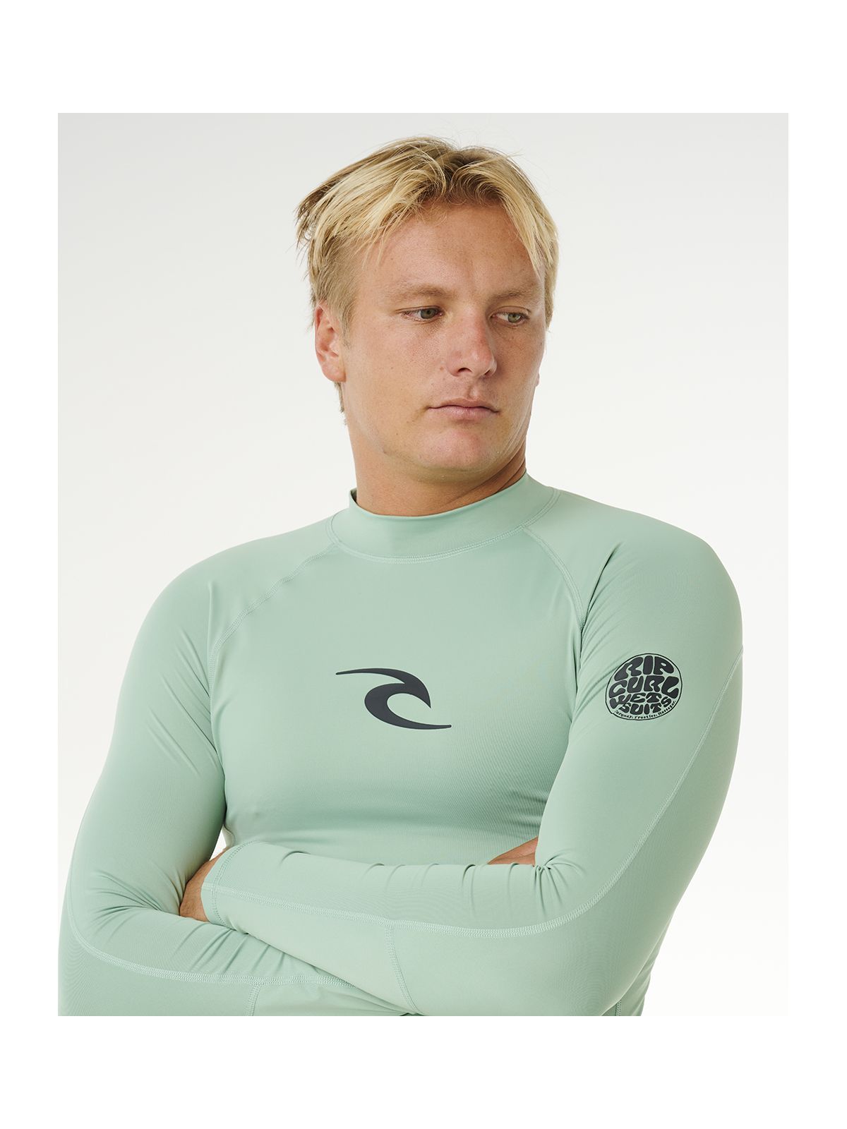 Lycra męska RIP CURL Waves Upf Perf L/S zielona