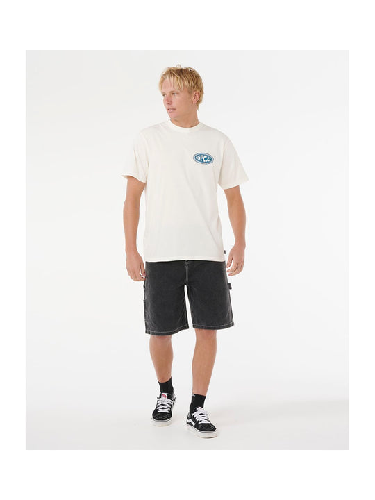 Koszulka RIP CURL RAW ENERGY DE OVAL TEE beżowa
