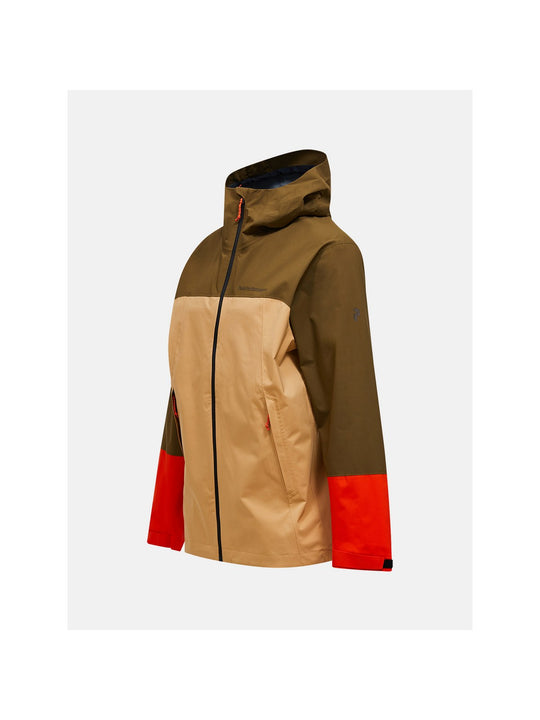 Kurtka PEAK PERFORMANCE Trail Hipe Shell Jacket Men brązowy
