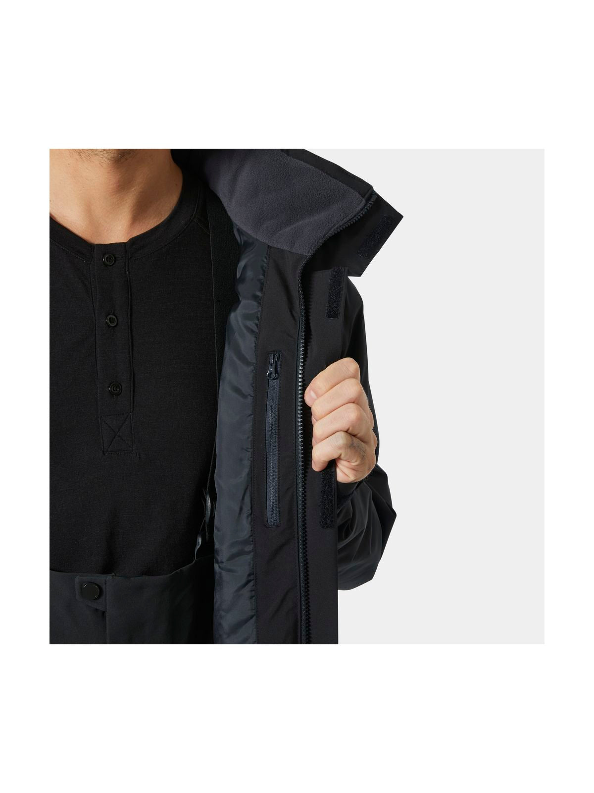 Kurtka narciarska męska HELLY HANSEN CREWSER INSULATED JACKET czarna