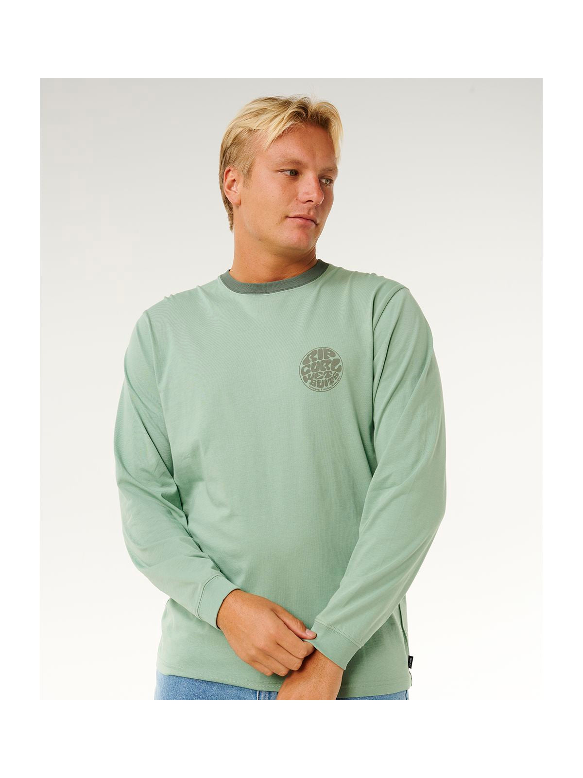 Koszulka męska RIP CURL Wetsuit Icon L/S zielona