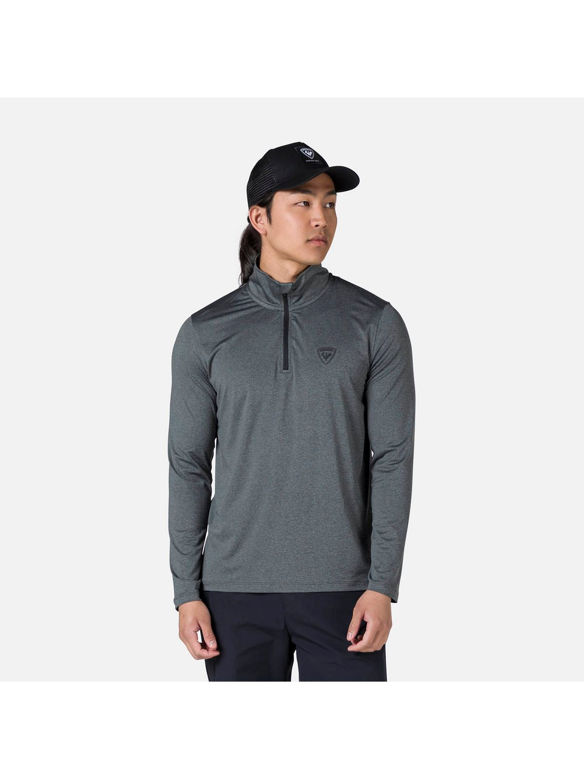 Koszulka Rossignol Slub 1/2 Zip Tee szary - Adventure Sports