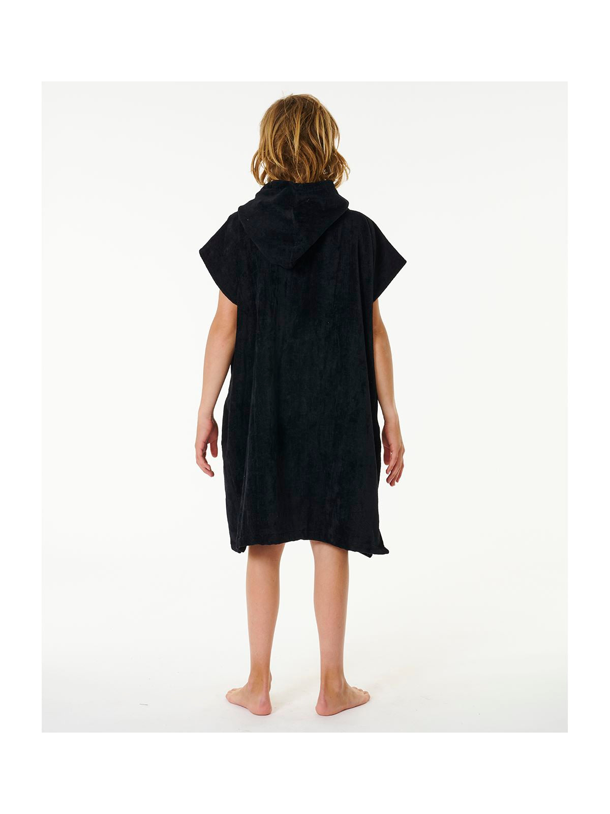 Poncho RIP CURL Logo Hooded Towel Boy czarny - Adventure Sports