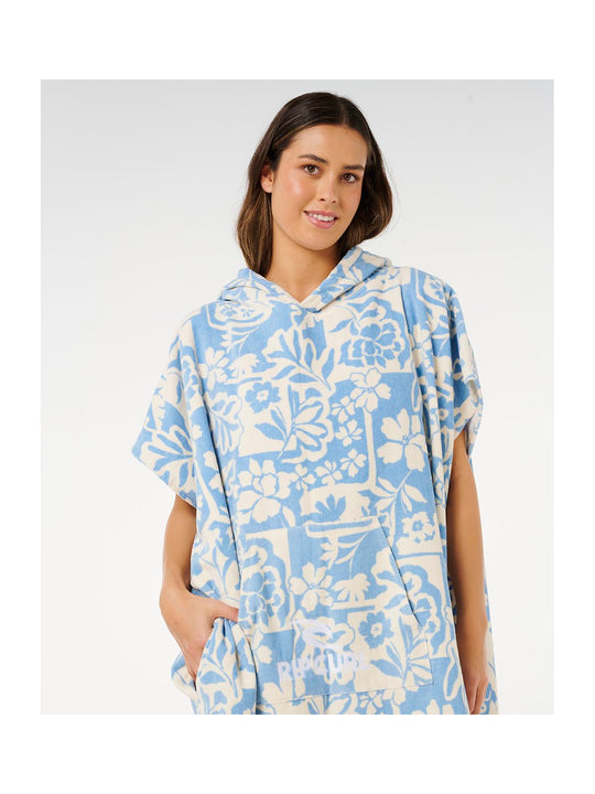 Ponczo damskie RIP CURL Mixed Hooded Towel zielone
