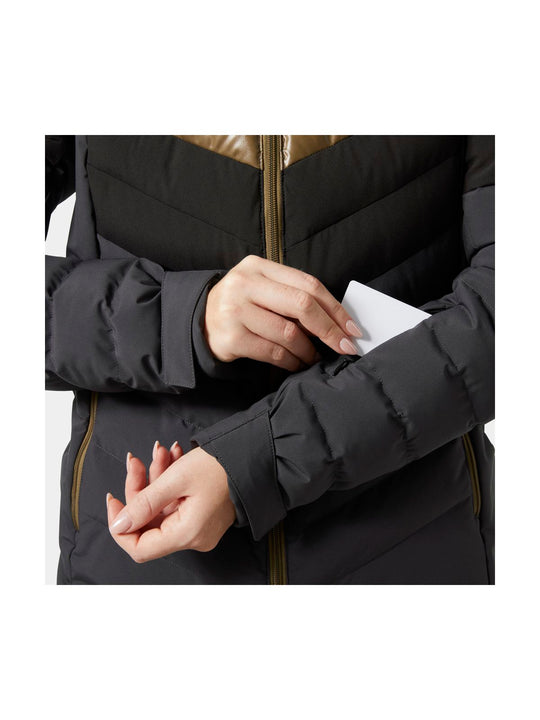 Kurtka narciarska damska HELLY HANSEN W IMPERIAL PUFFY JACKET czarna

