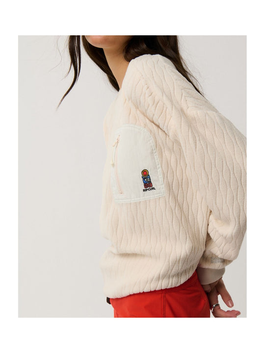 Polar damski RIP CURL S-Series Jacquard Fleece różowy
