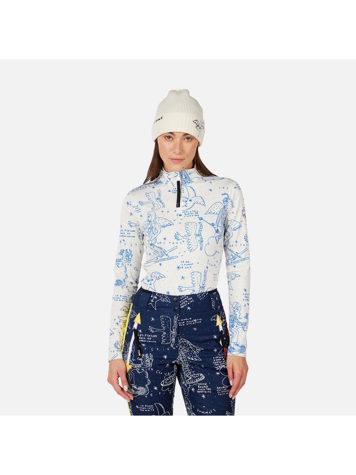 Bluza damska ROSSIGNOL W JCC BOOSTER HZ biała