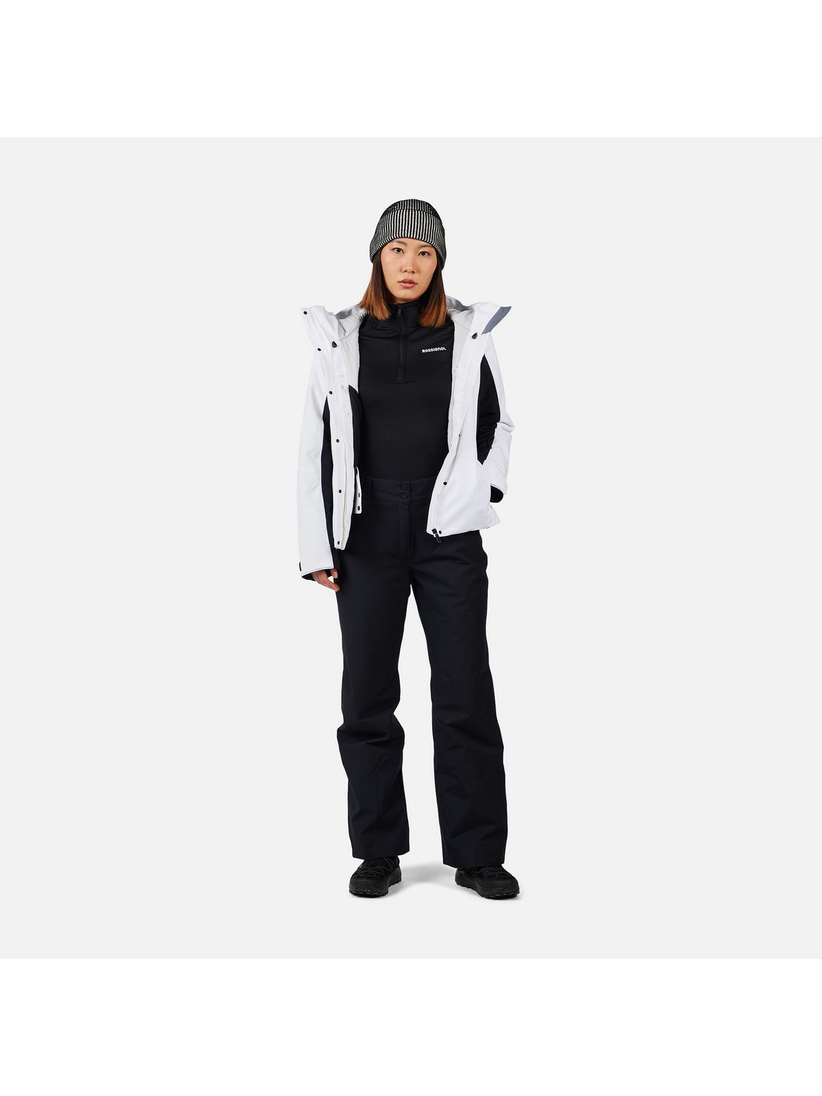 Bluza damska ROSSIGNOL W Blackside Mix HZ Fleece czarna