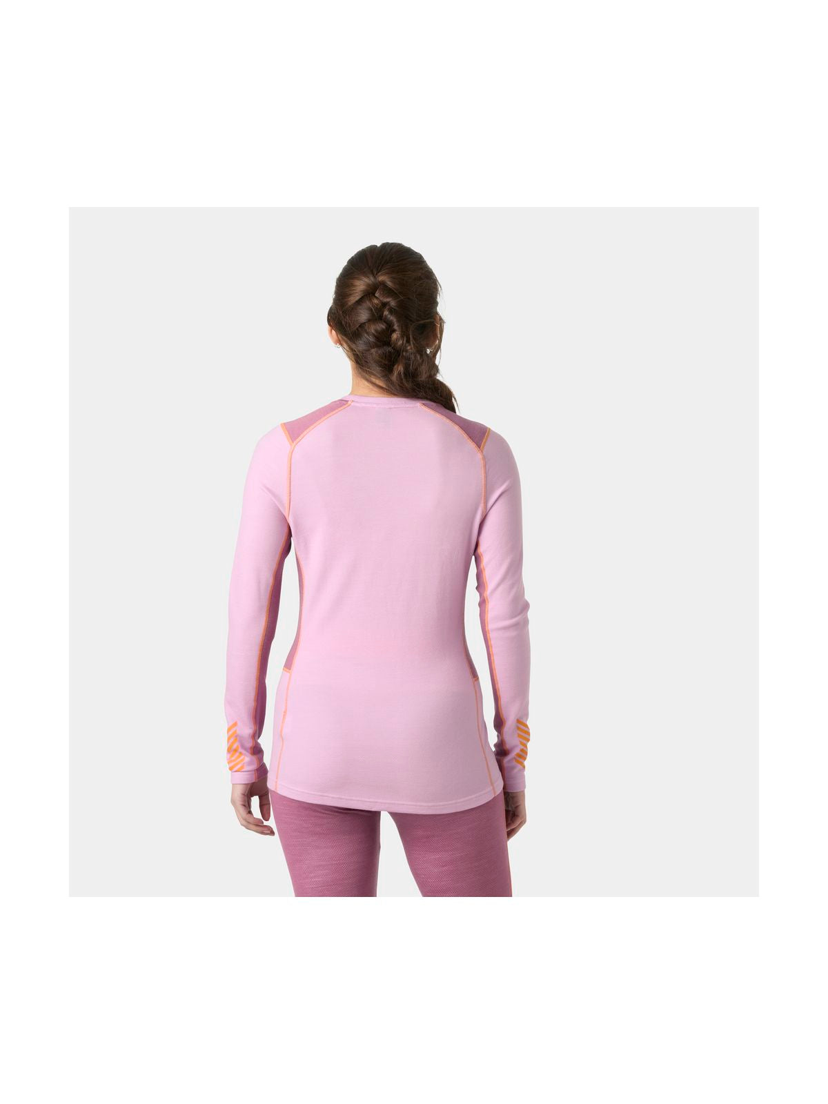 Bielizna termiczna damska HELLY HANSEN W LIFA MERINO MIDWEIGHT CREW różowa