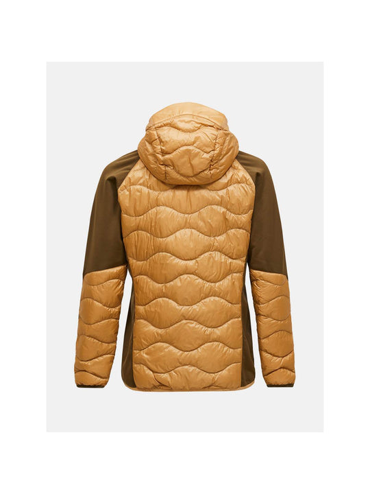 Kurtka PEAK PERFORMANCE Helium Down Hybrid Hood Men brązowy
