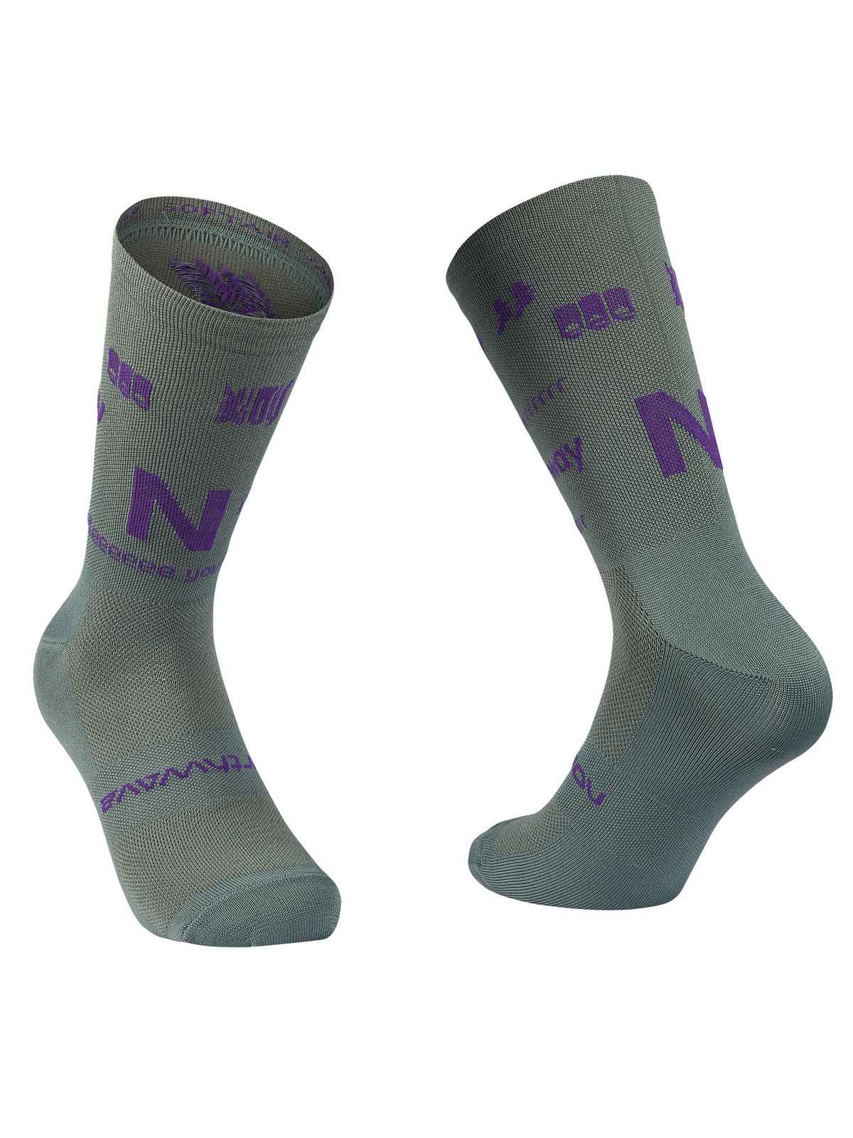 Skarpety rowerowe NORTHWAVE Type Sock szaro fioletowy - Adventure Sports