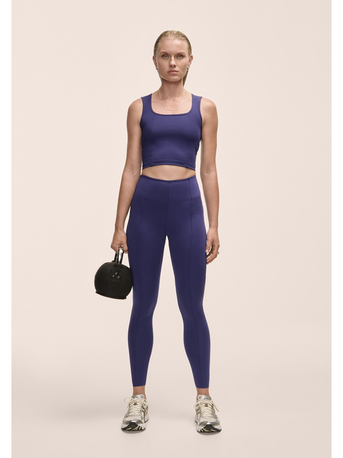 Legginsy damskie Casall Edge High Waist Tights fioletowy - Adventure Sports