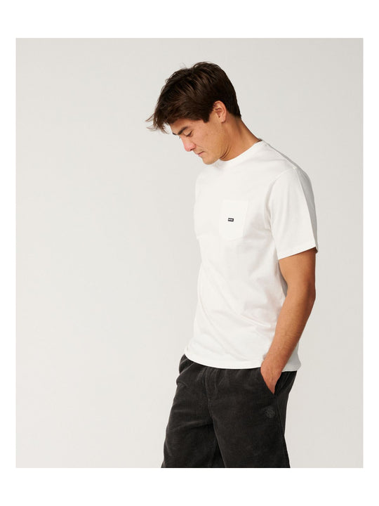Koszulka męska RIP CURL Pacific Rinse Pocket Tee biała

