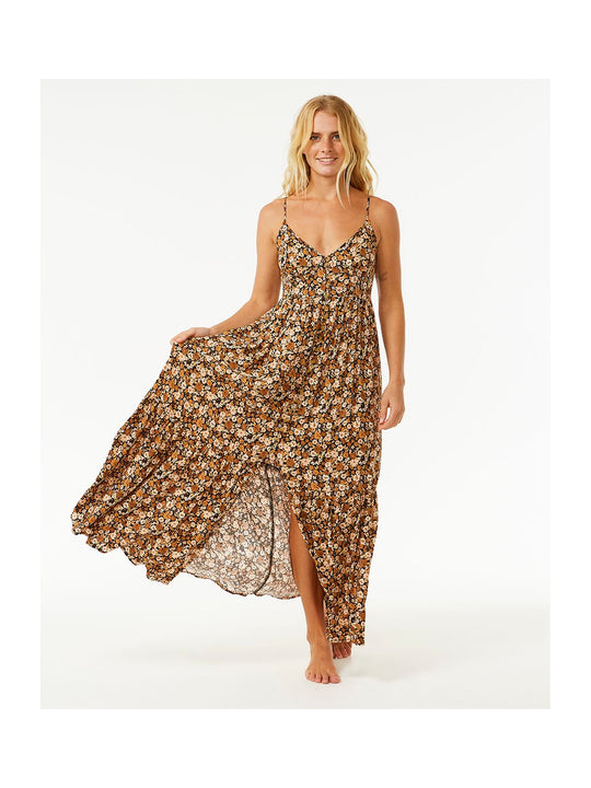 Sukienka RIP CURL Sea Of Dreams Maxi Dress brązowy - Adventure Sports
